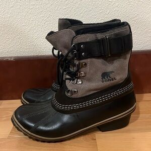 Grey Sorel Winter Boots